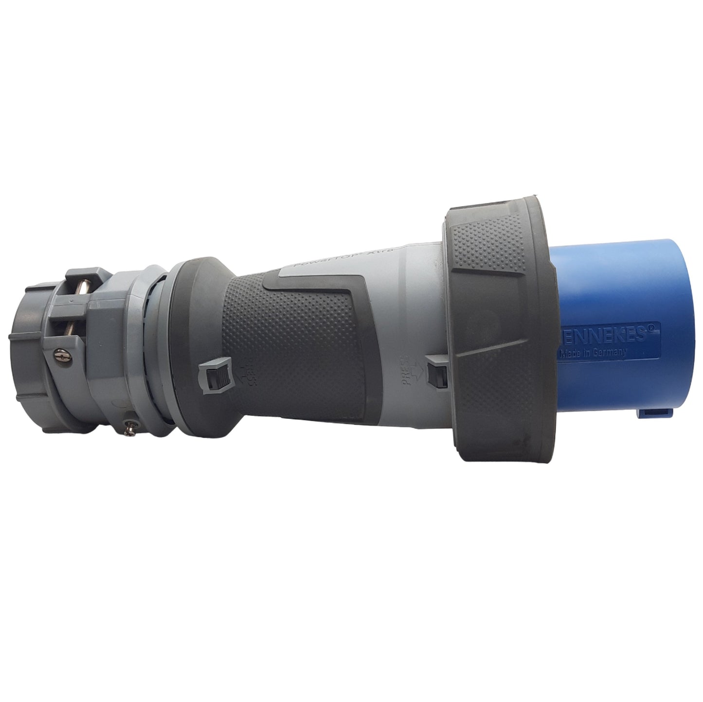 New Mennekes ME 4100P9W Pin and Sleeve Plug, 100 Amp, 250VAC, 3 Pole, 4 Wire