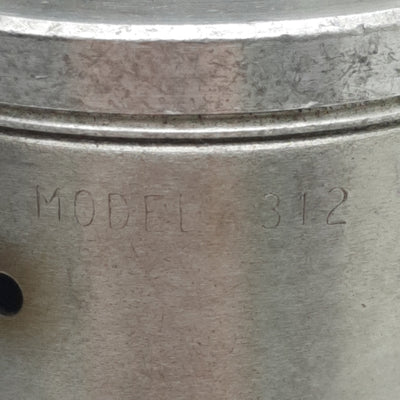 Used Bimba 312 Pneumatic Cylinder, ø2in Bore, 2in Stroke, 1/4in NPT, 250psi