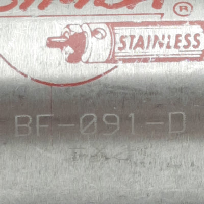 Used Bimba BF-091-D Pneumatic Cylinder, ø1-1/16in Bore, 1in Stroke, 1/8in NPT, 250psi