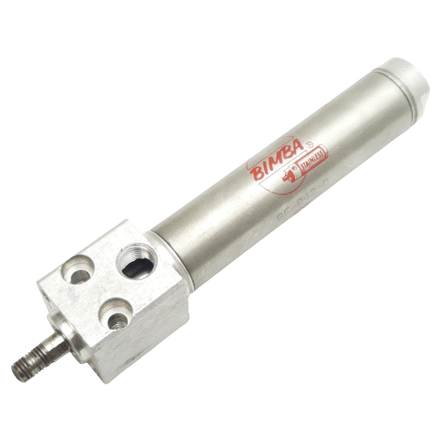 Used Bimba BF-042-D Pneumatic Cylinder, ø3/4in Bore, 2in Stroke, 1/8in NPT, 250psi