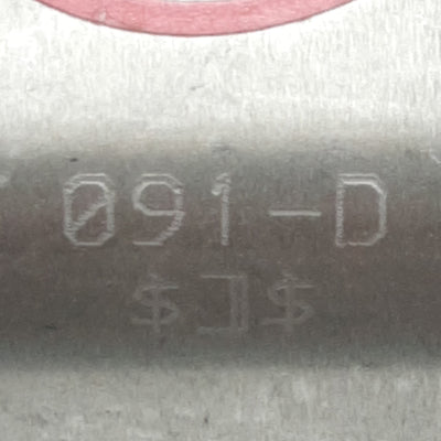 Used Bimba 091-D Pneumatic Cylinder, ø1-1/16in Bore, 1in Stroke, 1/8in NPT, 250psi