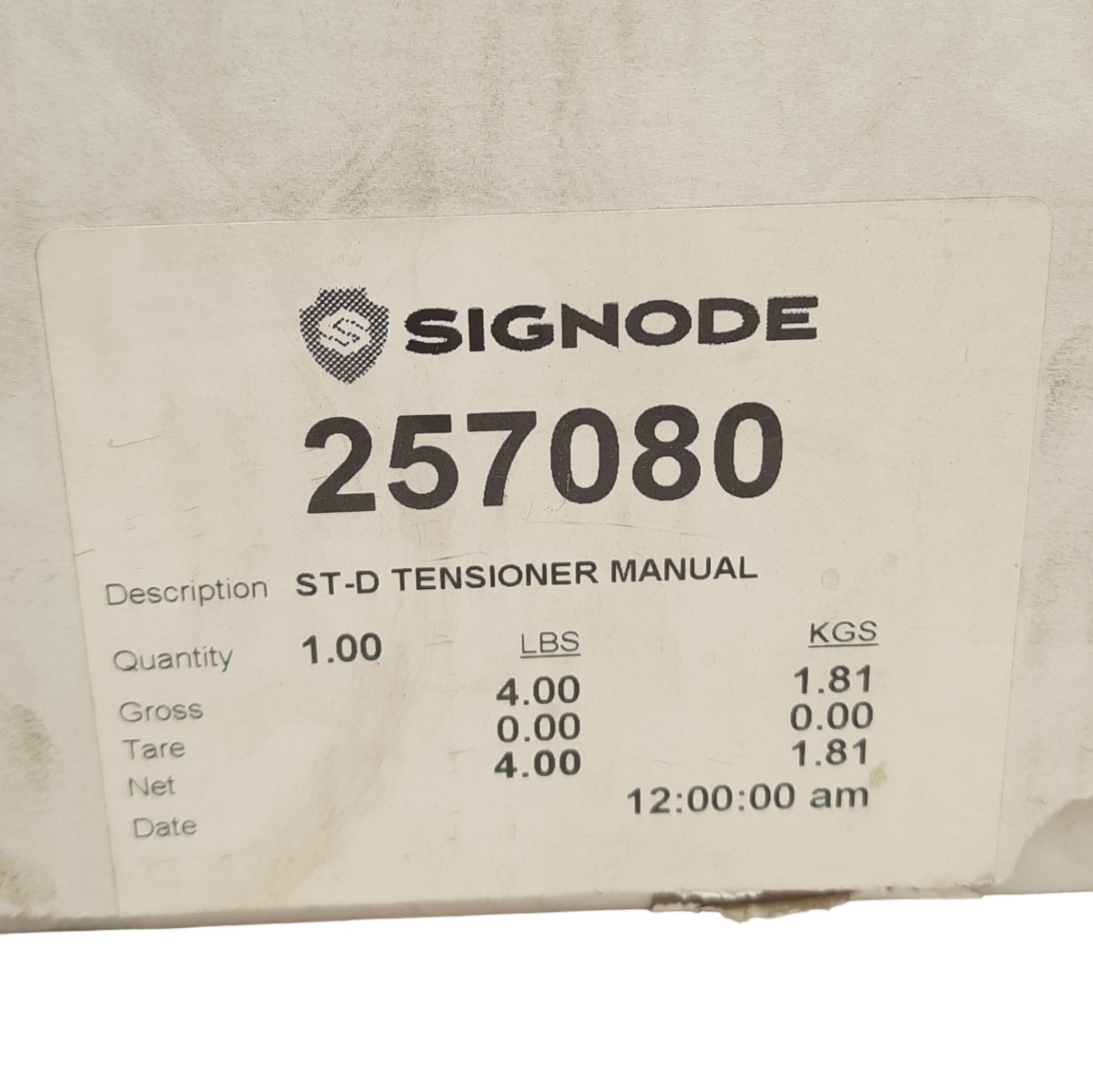 New Signode 257080 Strapping / Feed wheel Tensioner, Manual, 1/2in, 0.020 Strap