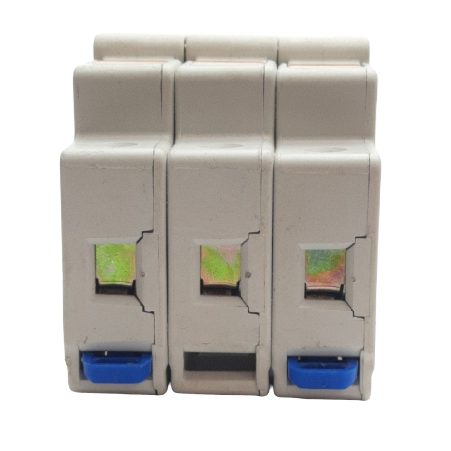Used Ferraz Shawmut USM3I Fuse Holder, For Midget Fuses, 600VAC/VDC 30A, 3 Pole