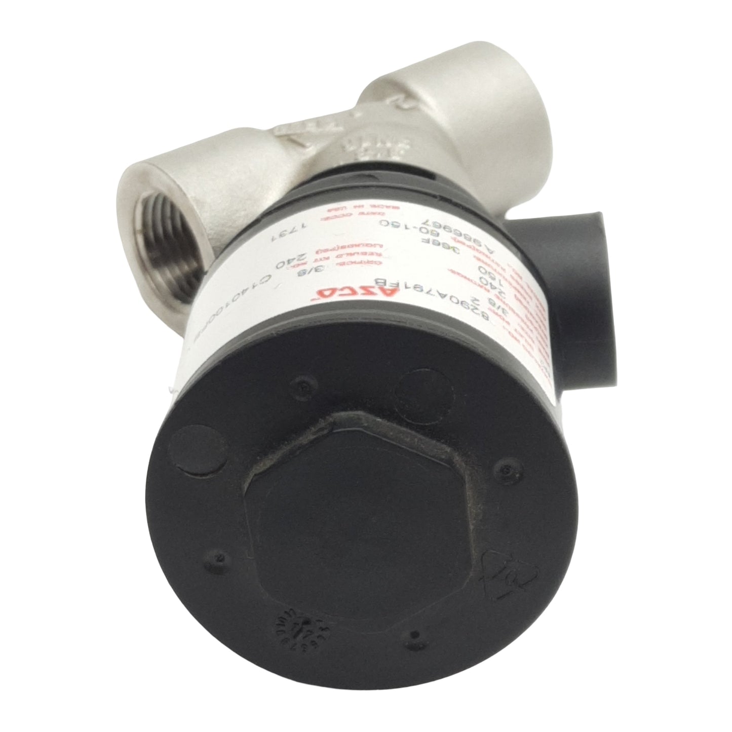 Used Asco 8290A791FB Multi-Purpose Valve 2-Way NC, 3/8in NPT, 150/240psig, 2.3Cv