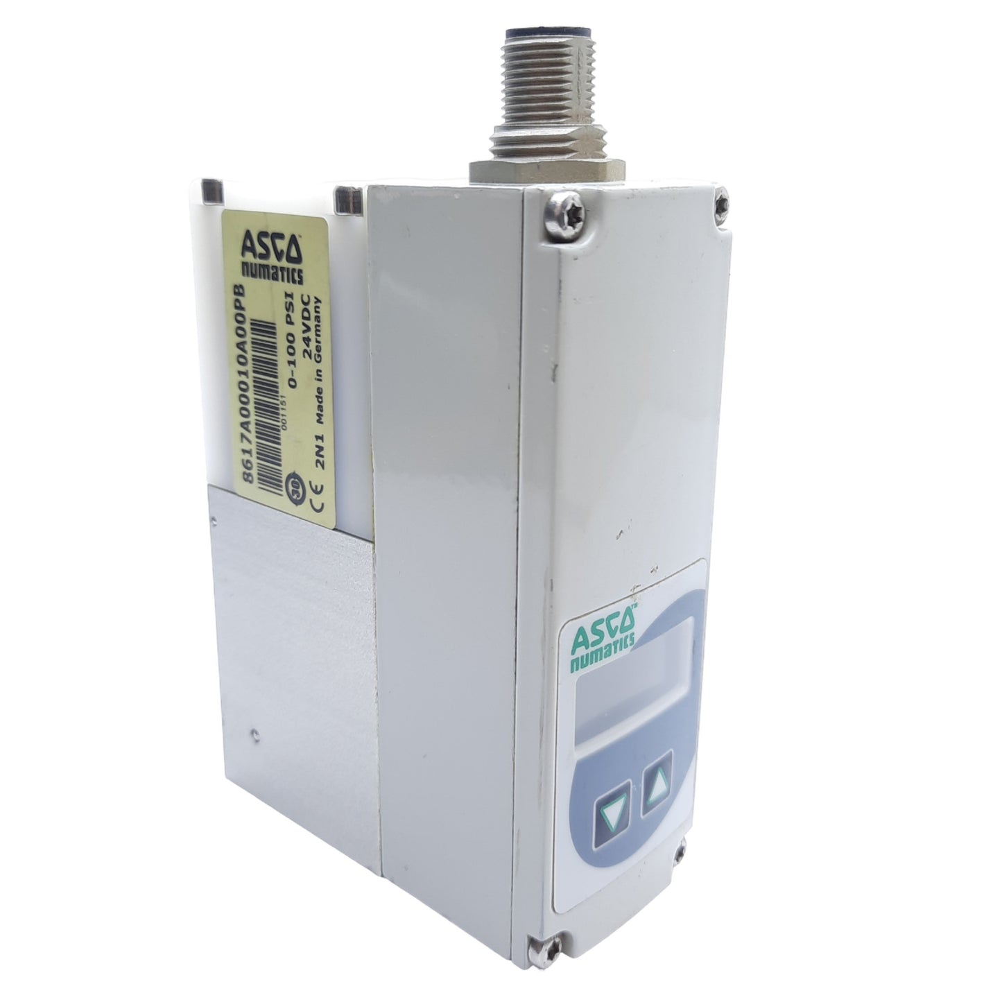 Used ASCO 8617A00010A00PB Pneumatic Proportional Regulator, 0-100 PSI Set, 24 VDC
