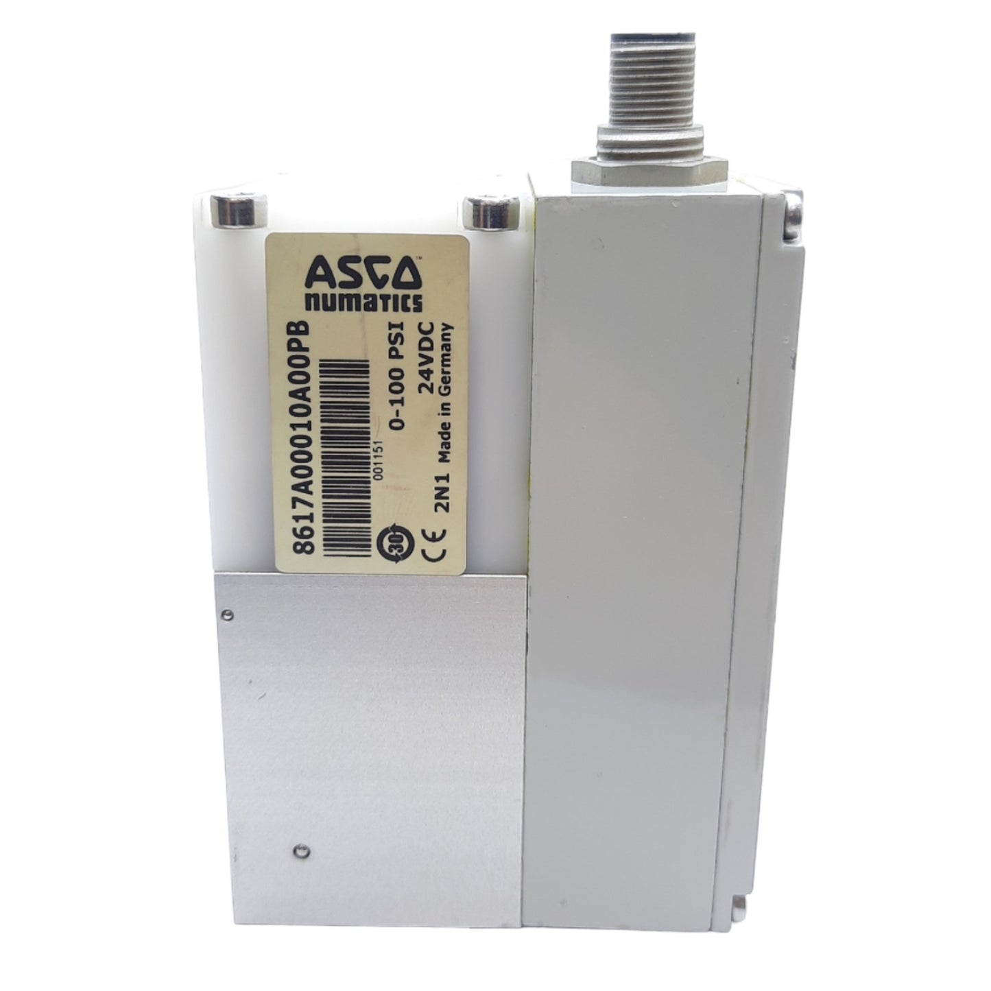 Used ASCO 8617A00010A00PB Pneumatic Proportional Regulator, 0-100 PSI Set, 24 VDC