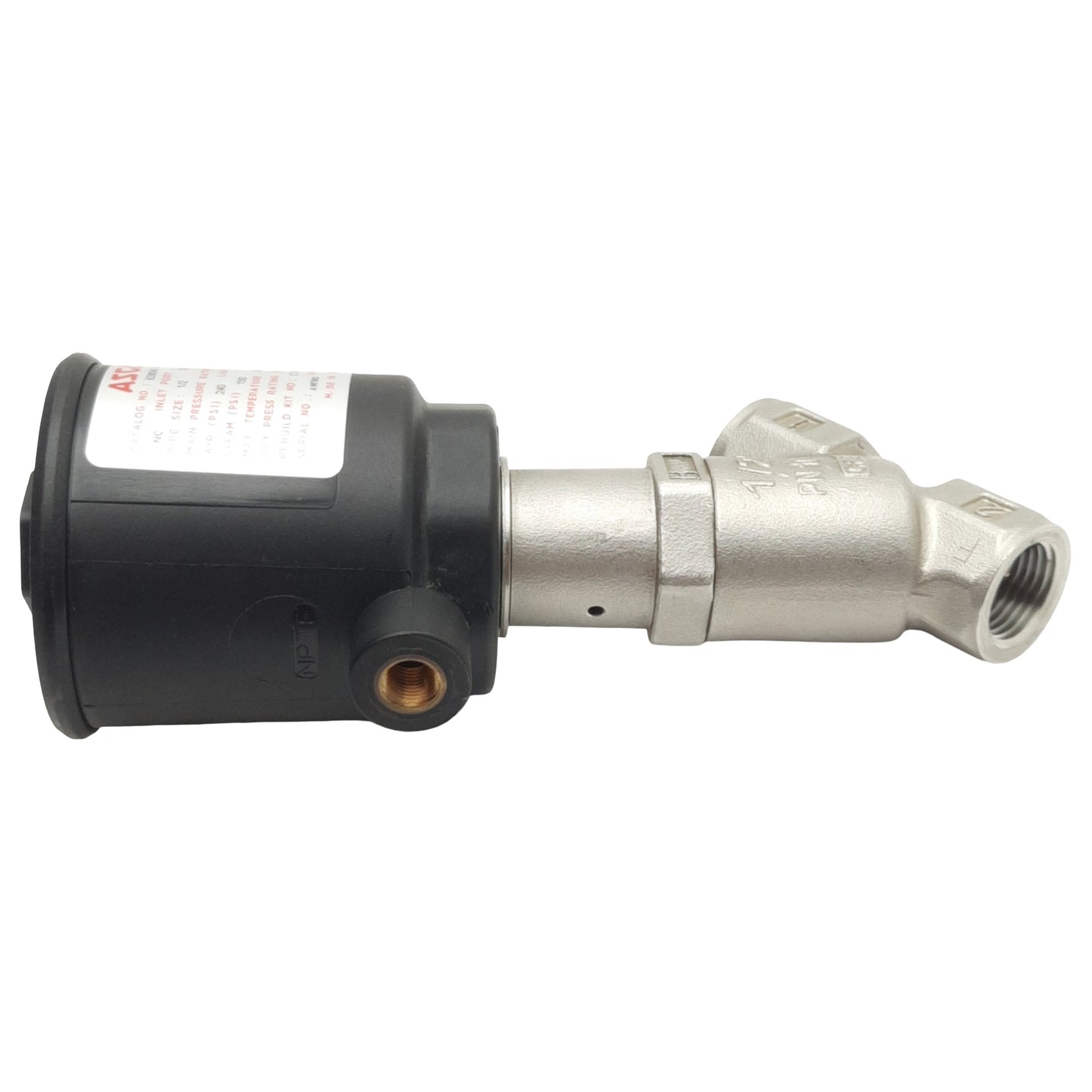 Used Asco 8290A393FB Multi-Purpose Valve, 2-Way N.C., 1/2in NPT, 150/240psi, 4.1Cv