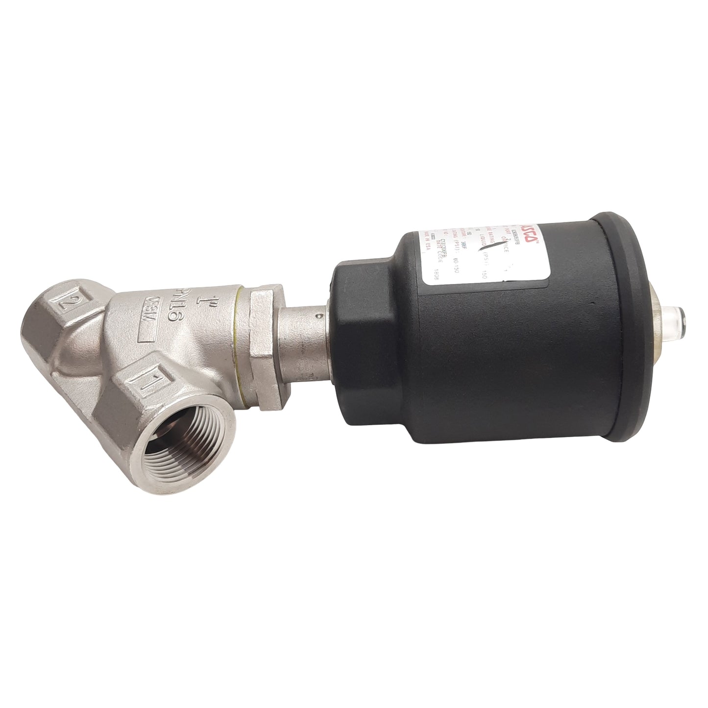 Used Asco 8290B053FB Multi-Purpose Valve, 2-Way NC, 1in NPT Female, 60-150psi, 19Cv
