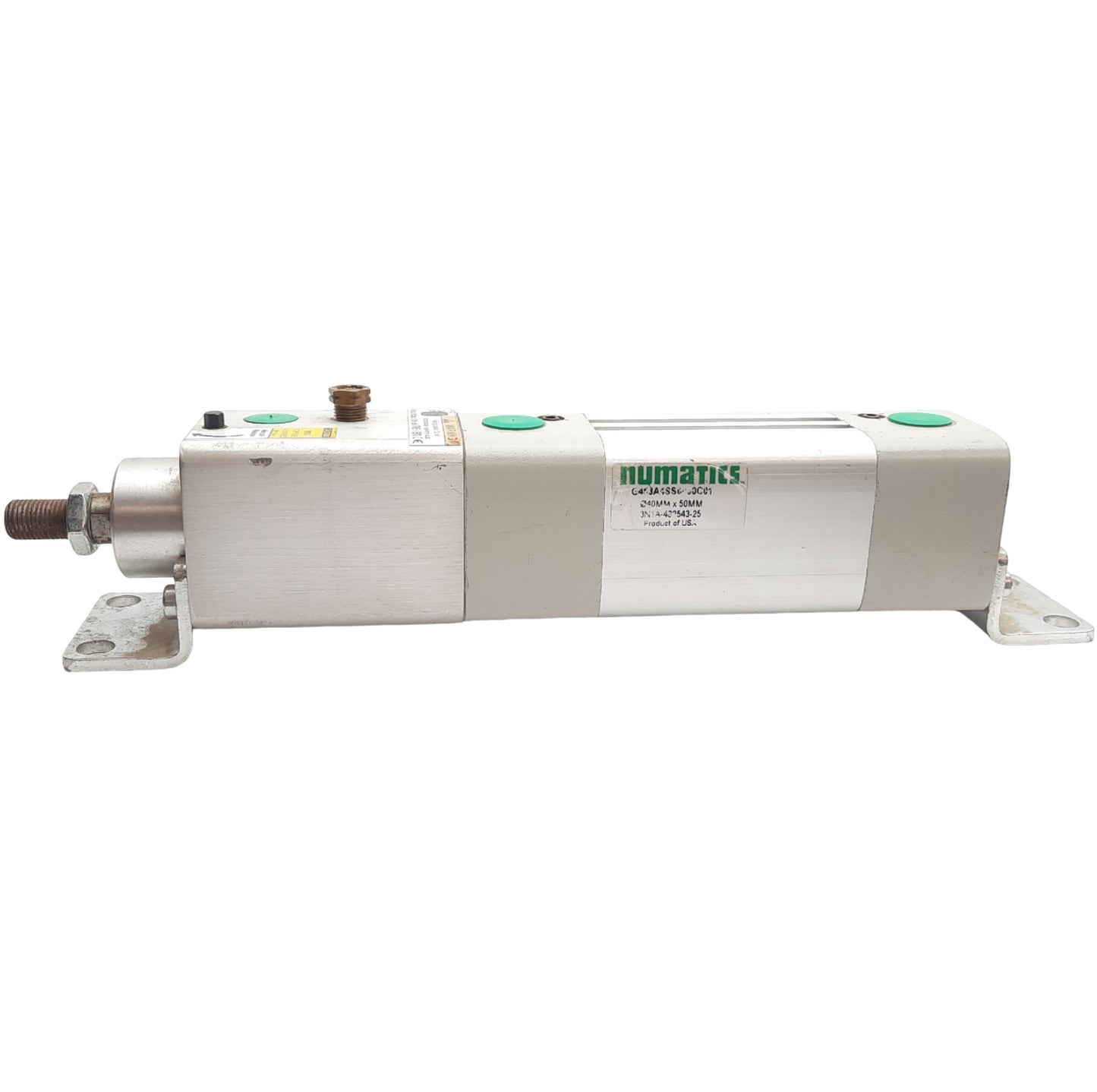 Used Asco Numatics G453A4SS0050C01 Standard Cylinder, 40mm Bore, 50 mm Stroke, G1/4