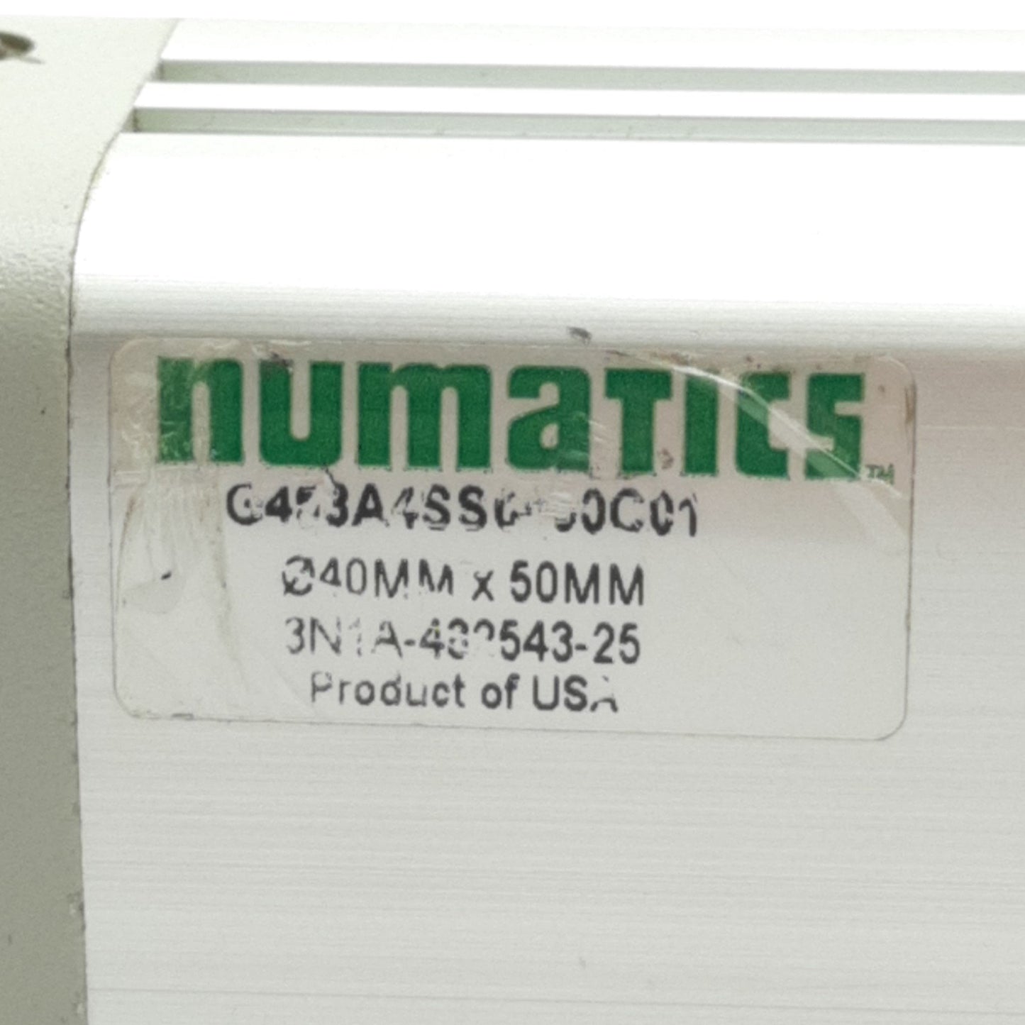 Used Asco Numatics G453A4SS0050C01 Standard Cylinder, 40mm Bore, 50 mm Stroke, G1/4