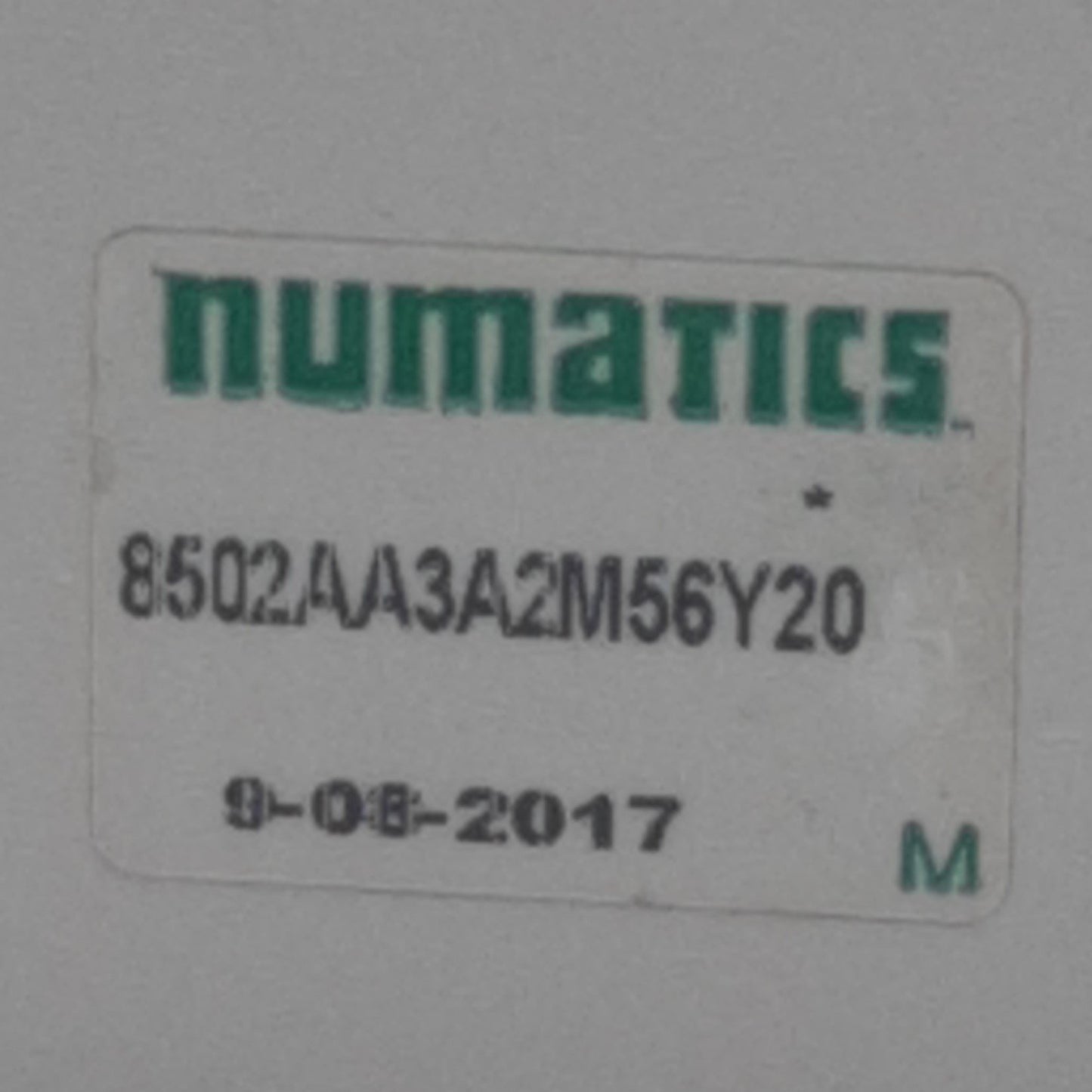 Used Asco Numatics 8502AA3A2M56Y20 Valve Base, 1/4 NPTF Port, 18mm Valve, 4 pin M12