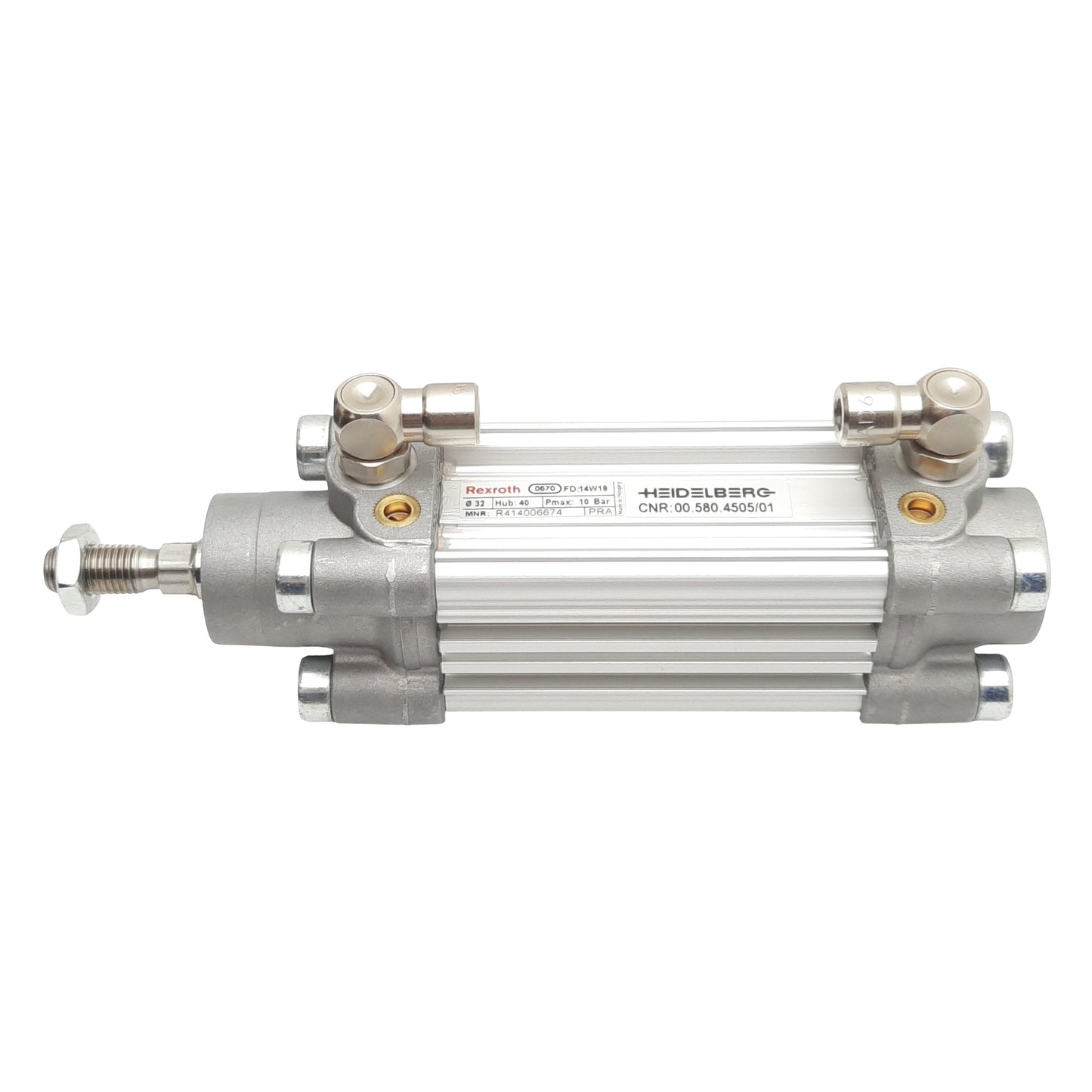 New Heidelberg 00.580.4505/01 Pneumatic Cylinder, ø32mm Bore, 40mm Stroke, 10bar