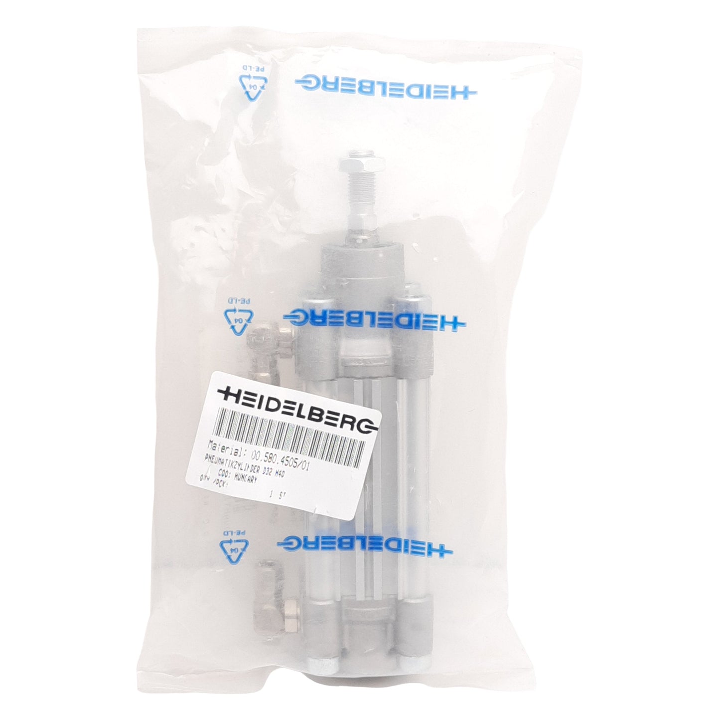 New Heidelberg 00.580.4505/01 Pneumatic Cylinder, ø32mm Bore, 40mm Stroke, 10bar