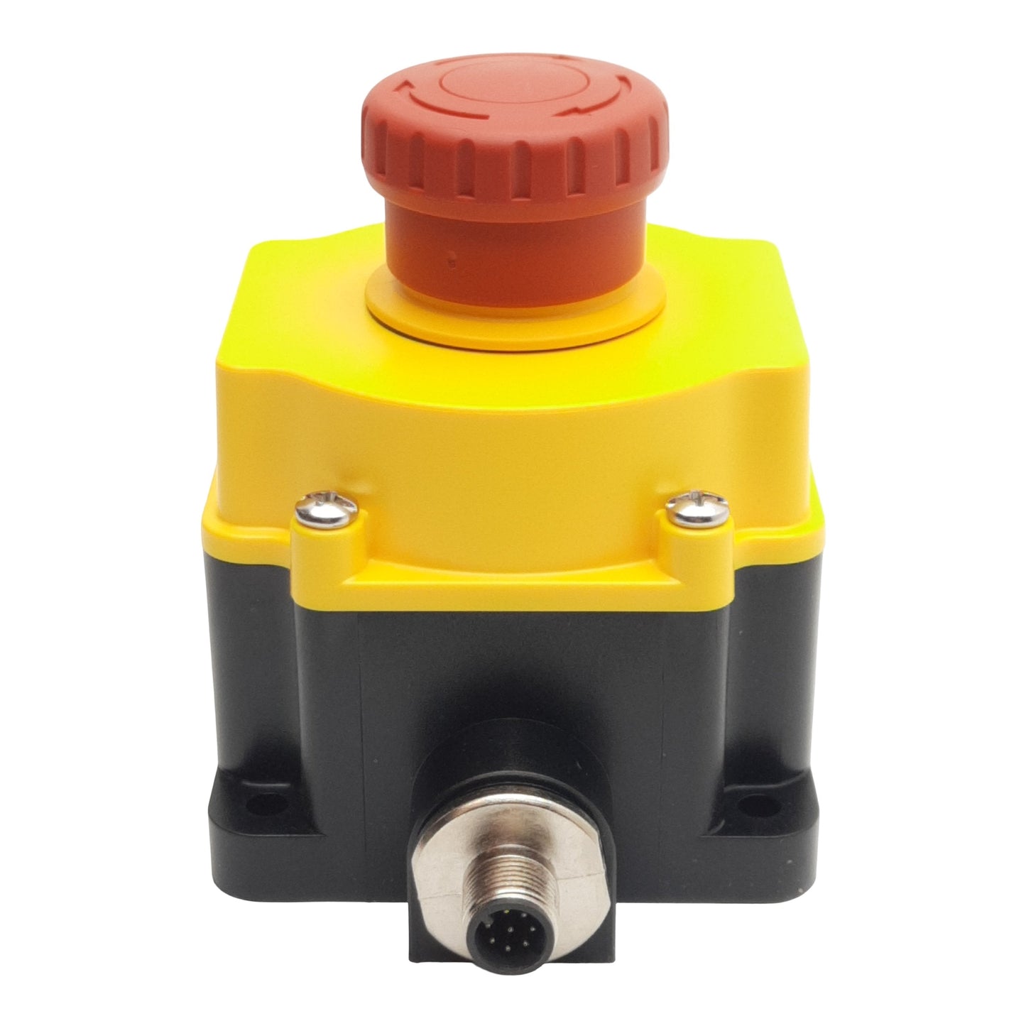 New Banner SSA-EB1P-22ED1Q8 Emergency Stop Button 2NC/2NO, 2A 24VDC, 8-Pin M12, 40mm