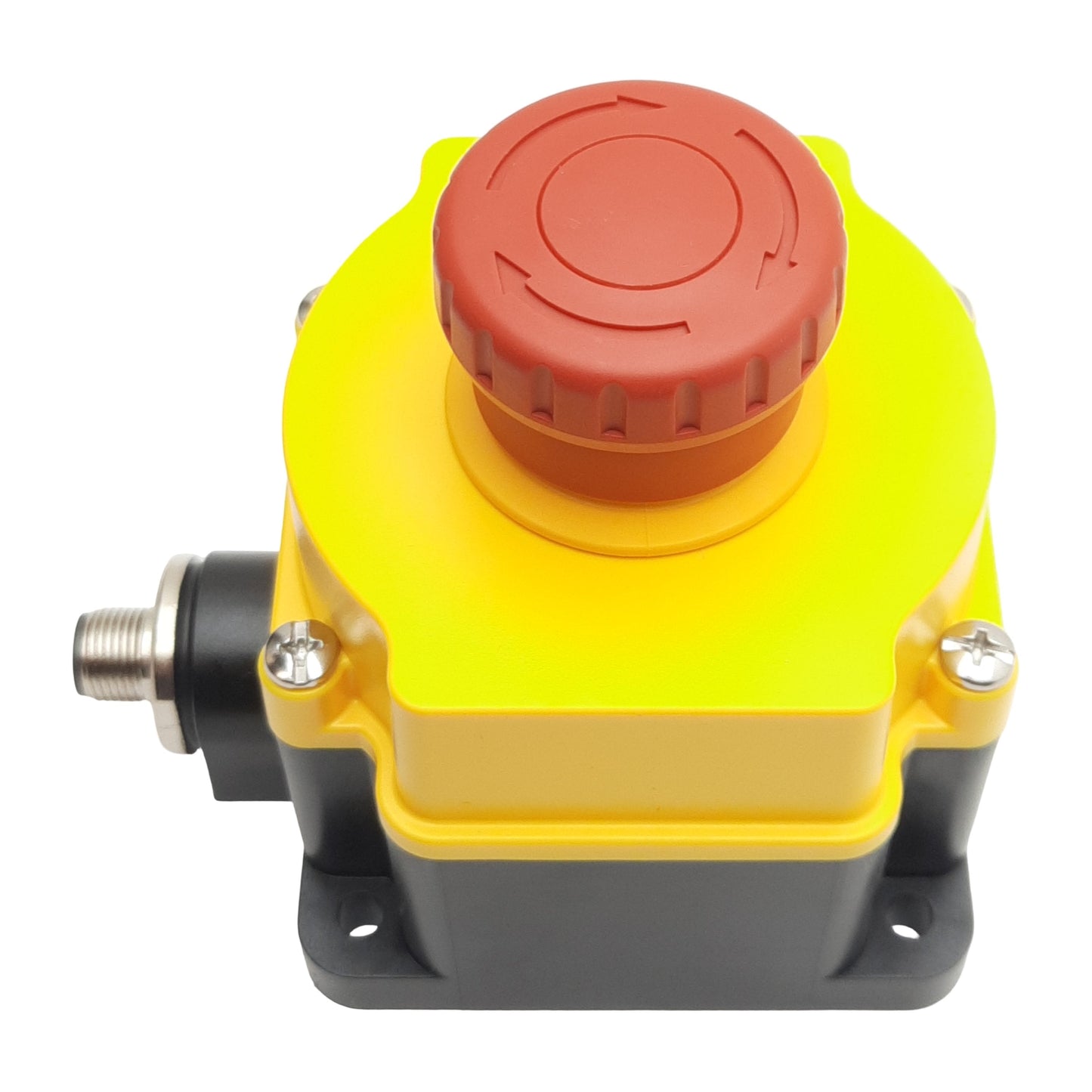New Banner SSA-EB1P-22ED1Q8 Emergency Stop Button 2NC/2NO, 2A 24VDC, 8-Pin M12, 40mm
