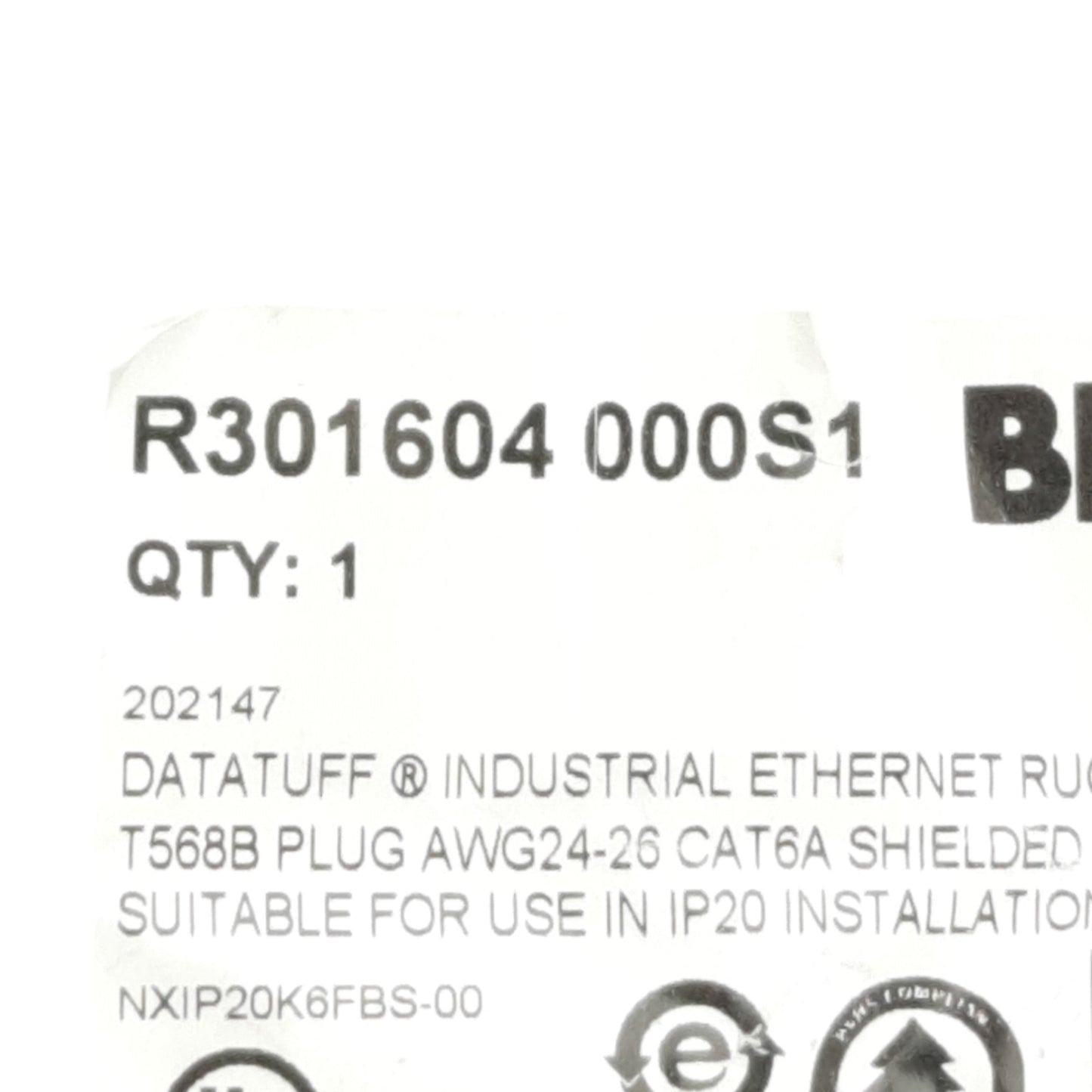 New Belden R301604 000S1 RJ45 Field Kit Connector, 1.5A Rating, T568B Type