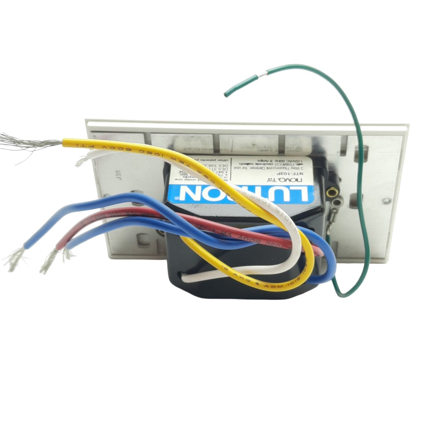 New Lutron NTF-103-WH Nova T 3-Way Preset Dimmer, 120VAC 8A, 3 Wire, 1 Pole, White