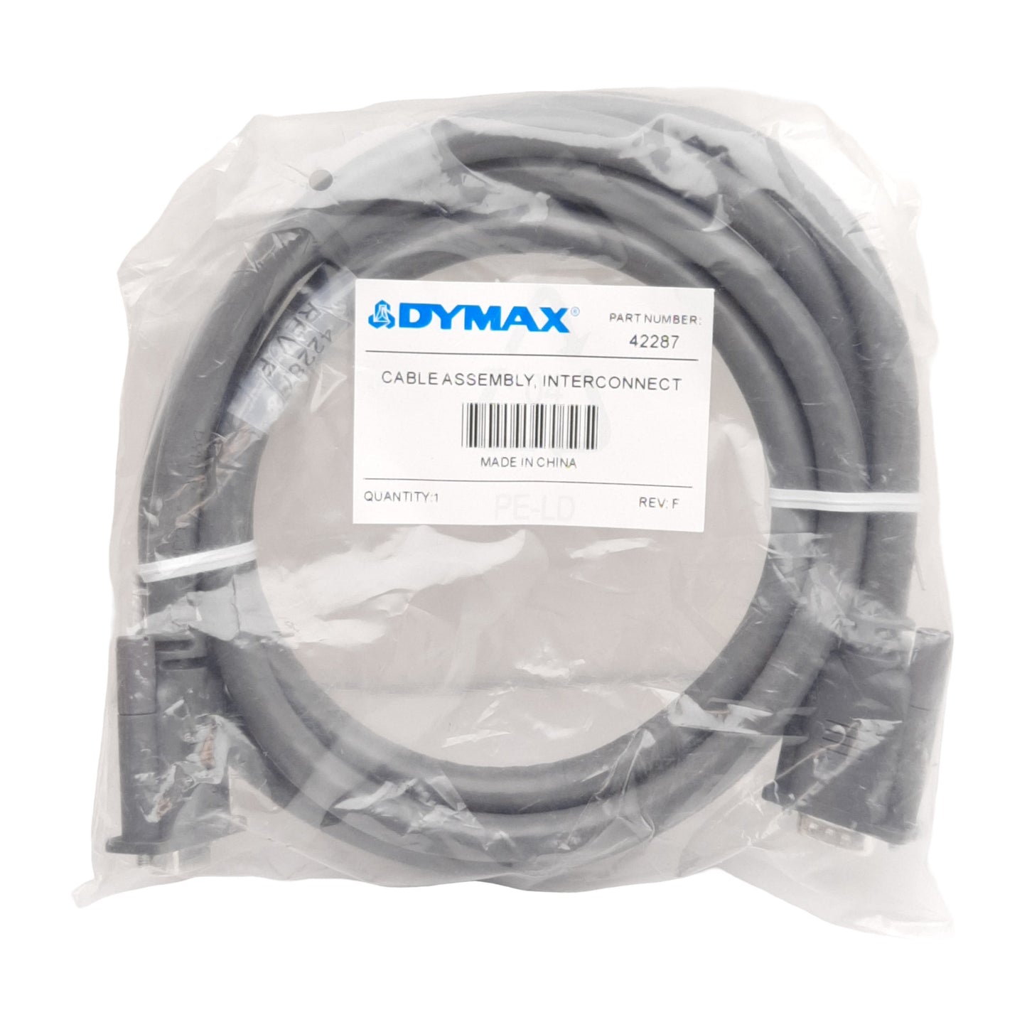 New Dymax 42287 Interconnect Cable 2m, For BlueWave MX-Series Controllers & Emitters