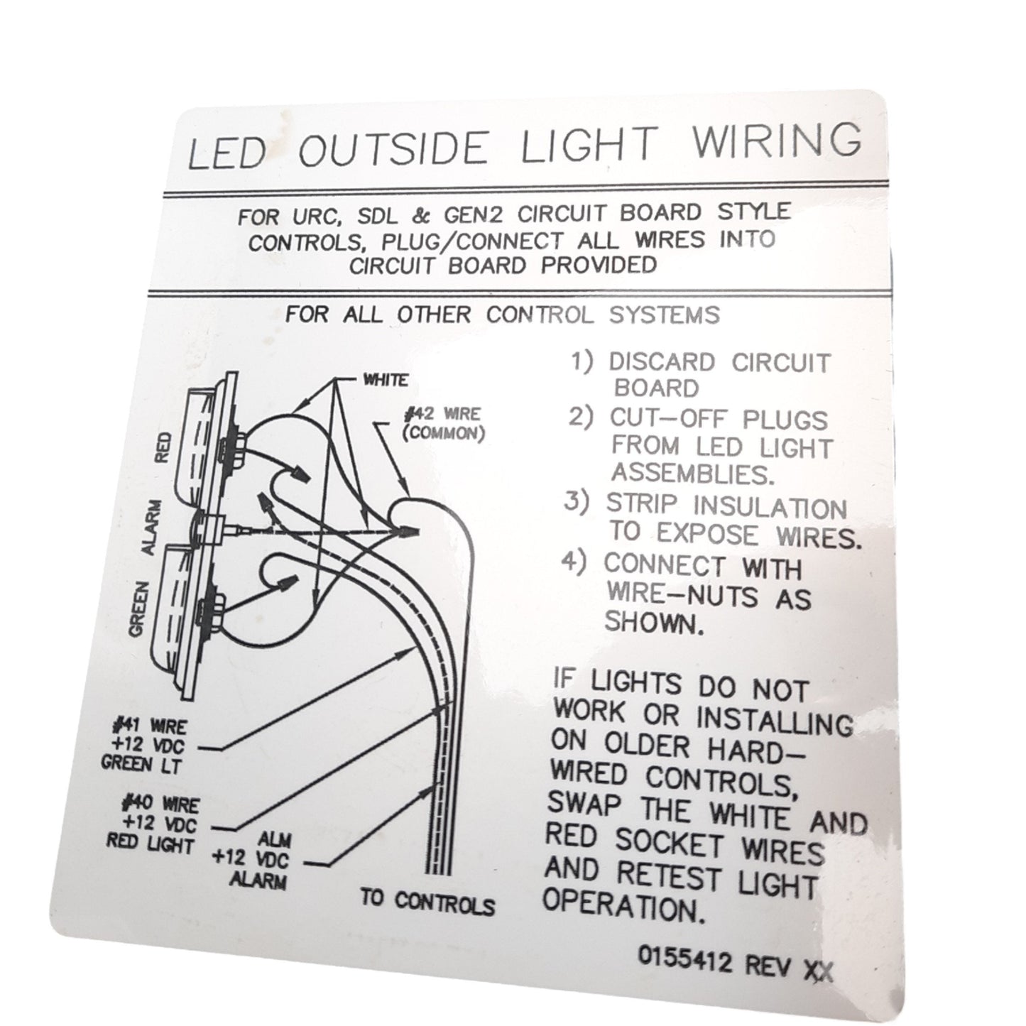 New Rite Hite 155402 OSLT Dock Light Assembly, Red/Green Color, 12-24VDC, 3-24W