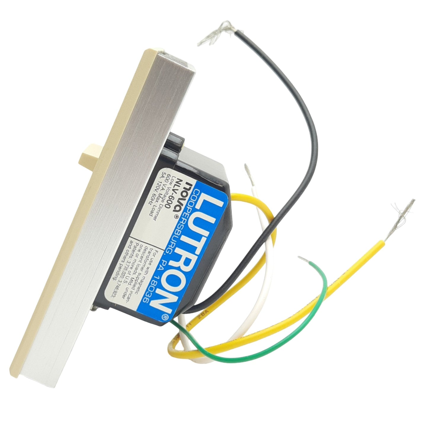 New Lutron NLV-600-IV Low-Voltage Dimmer, Single Pole, 120VAC 5A, Max Load 600VA
