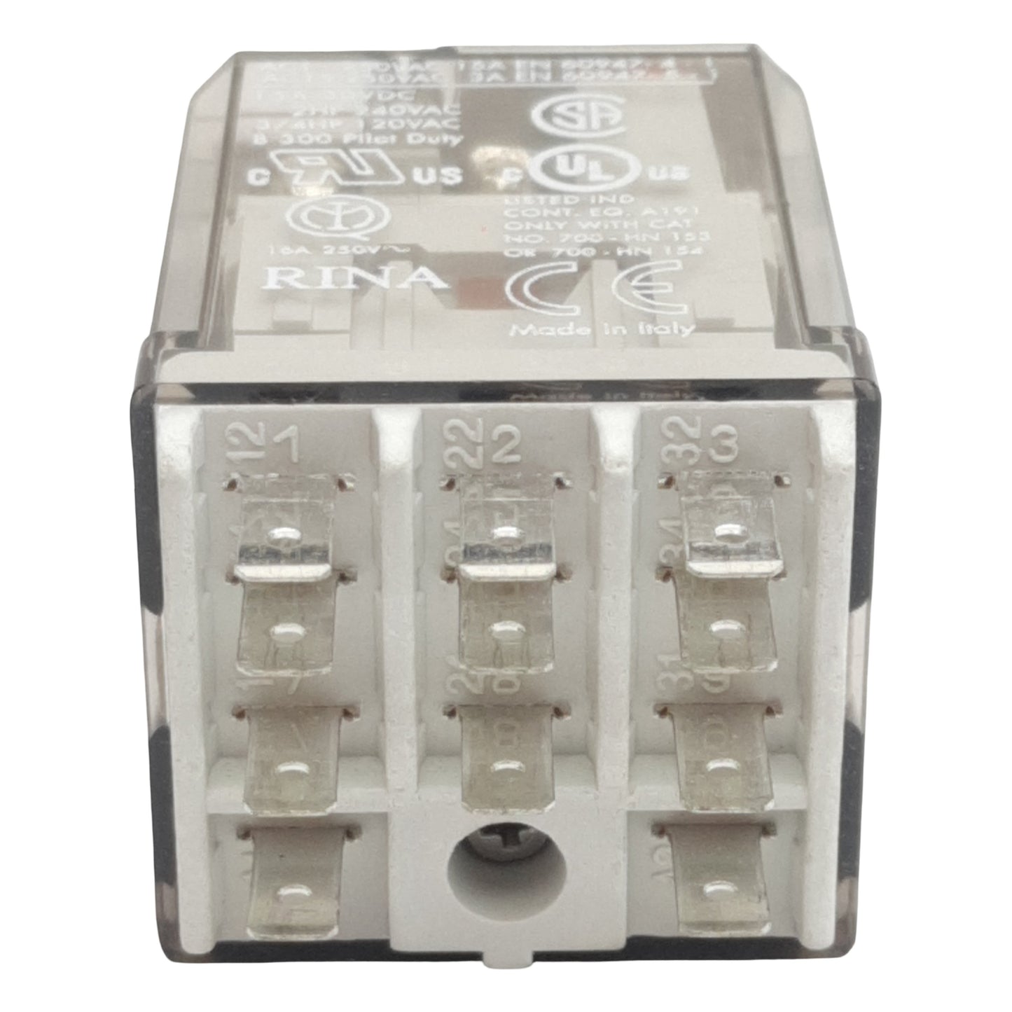 New Allen Bradley 700-HB33A1 Ice Cube Relay, 3PDT, 15A 30VDC/250VAC, 120VAC Coil