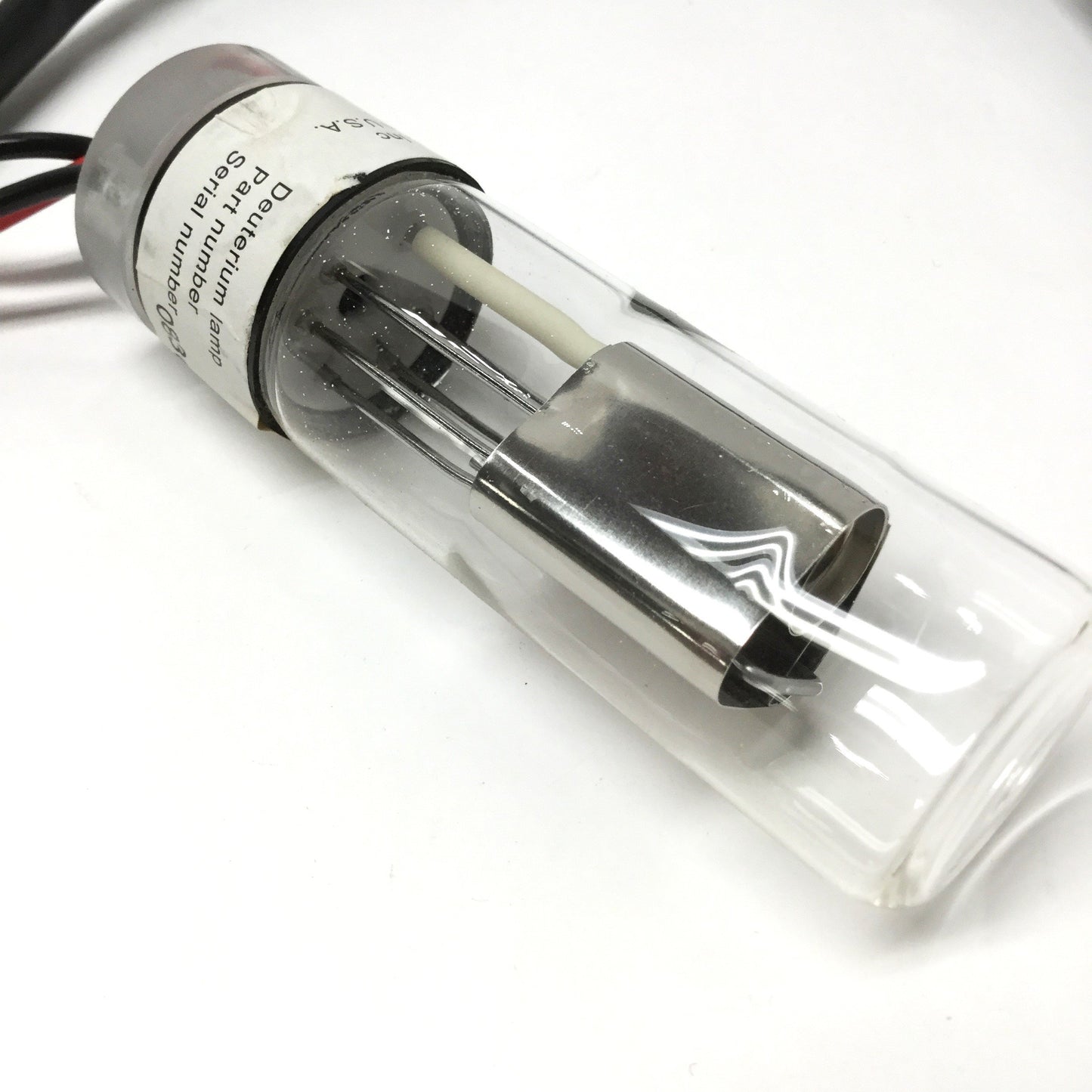 Used Varian 56-100218-00 D2 Deuterium UV Lamp Tube Bulb Assembly w/ 3-Pin Connector