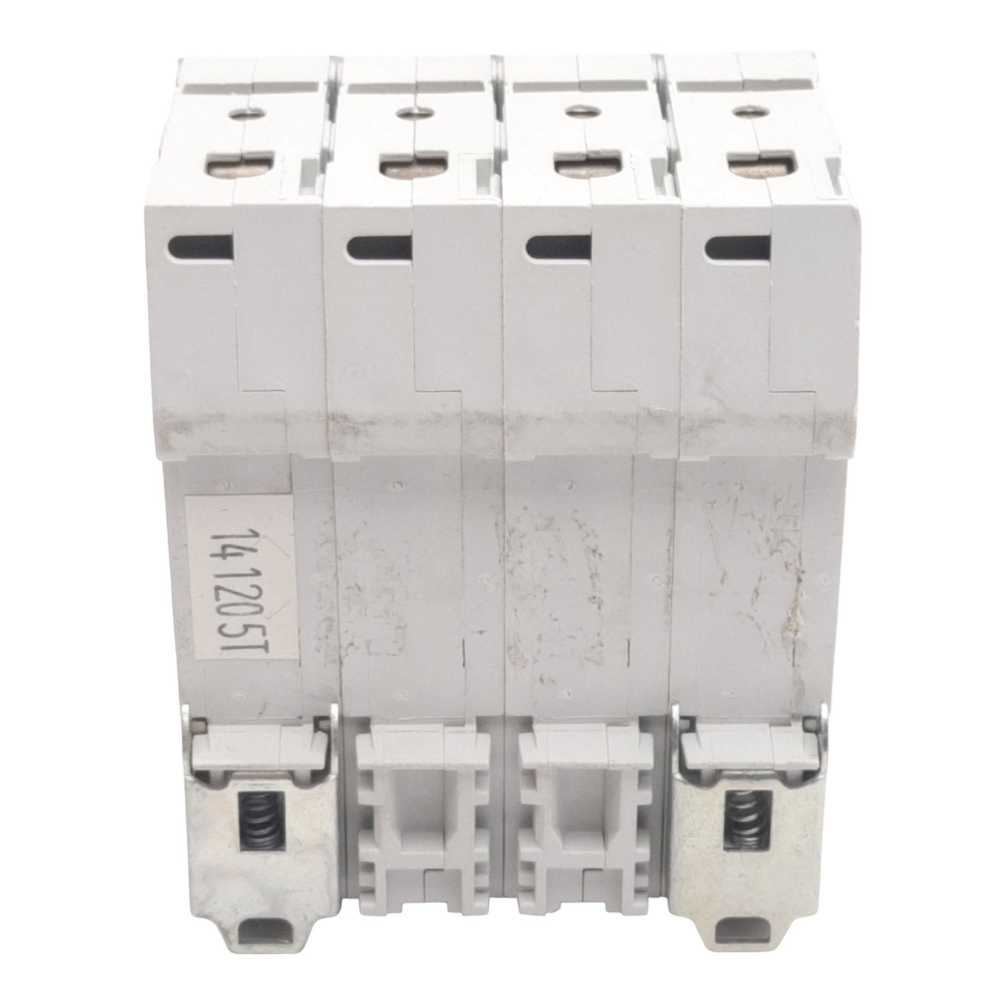 Used Cutler-Hammer WMS4C50 Circuit Breaker, 4-Pole, 50A 240/415VAC, DIN Rail