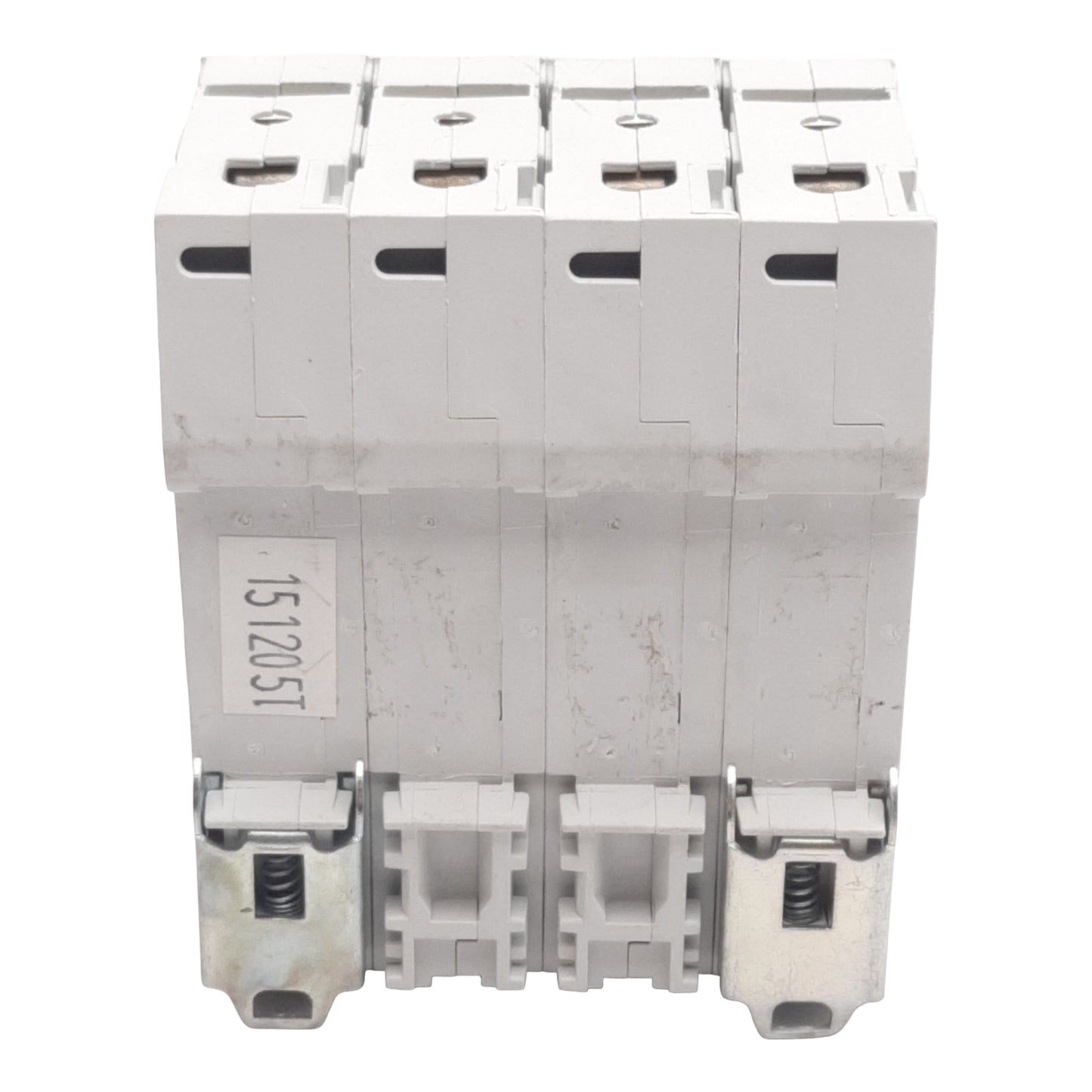 Used Cutler-Hammer WMS4D20 Circuit Breaker, 4-Pole, 20A 240/415VAC, DIN Rail