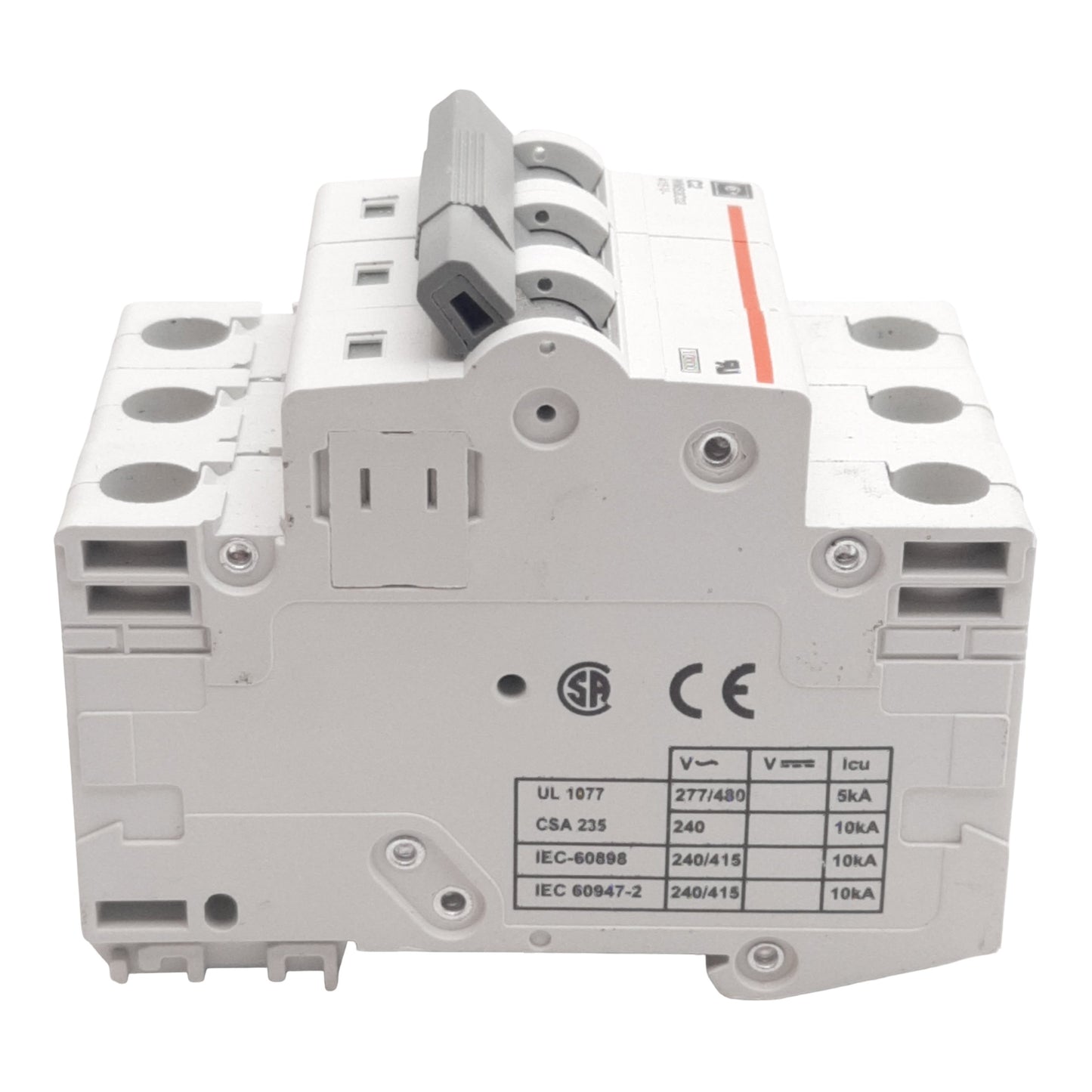 Used Cutler-Hammer WMS3C02 Circuit Breaker, 3-Pole, 2A 240/415VAC, DIN Rail