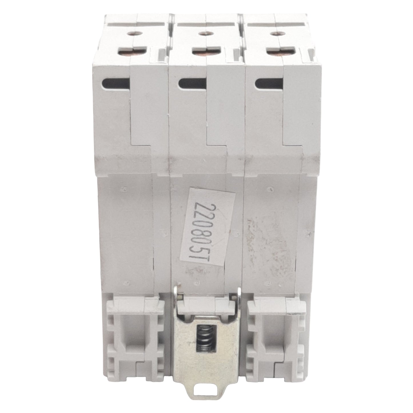 Used Cutler-Hammer WMS3C02 Circuit Breaker, 3-Pole, 2A 240/415VAC, DIN Rail