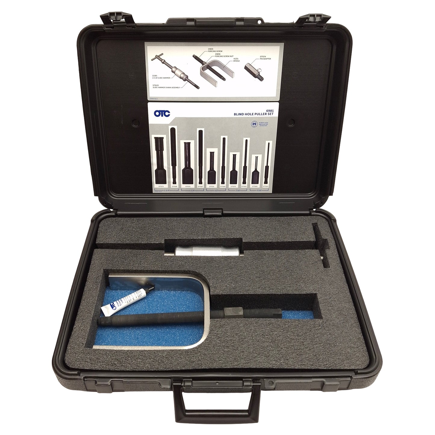 Used OTC Tools & Equipment 6981 Blind Hole Puller Set, ø5/16in to ø1-1/4in ID Holes