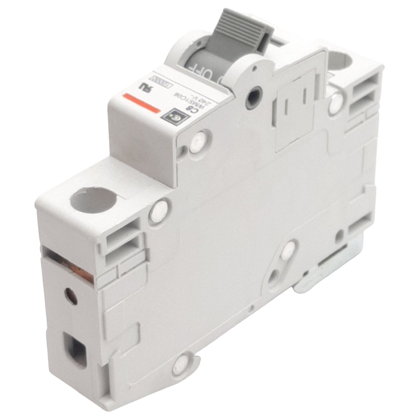 Used Cutler-Hammer WMS1C08 Circuit Breaker, 1-Pole, 8A 240/415VAC, DIN Rail