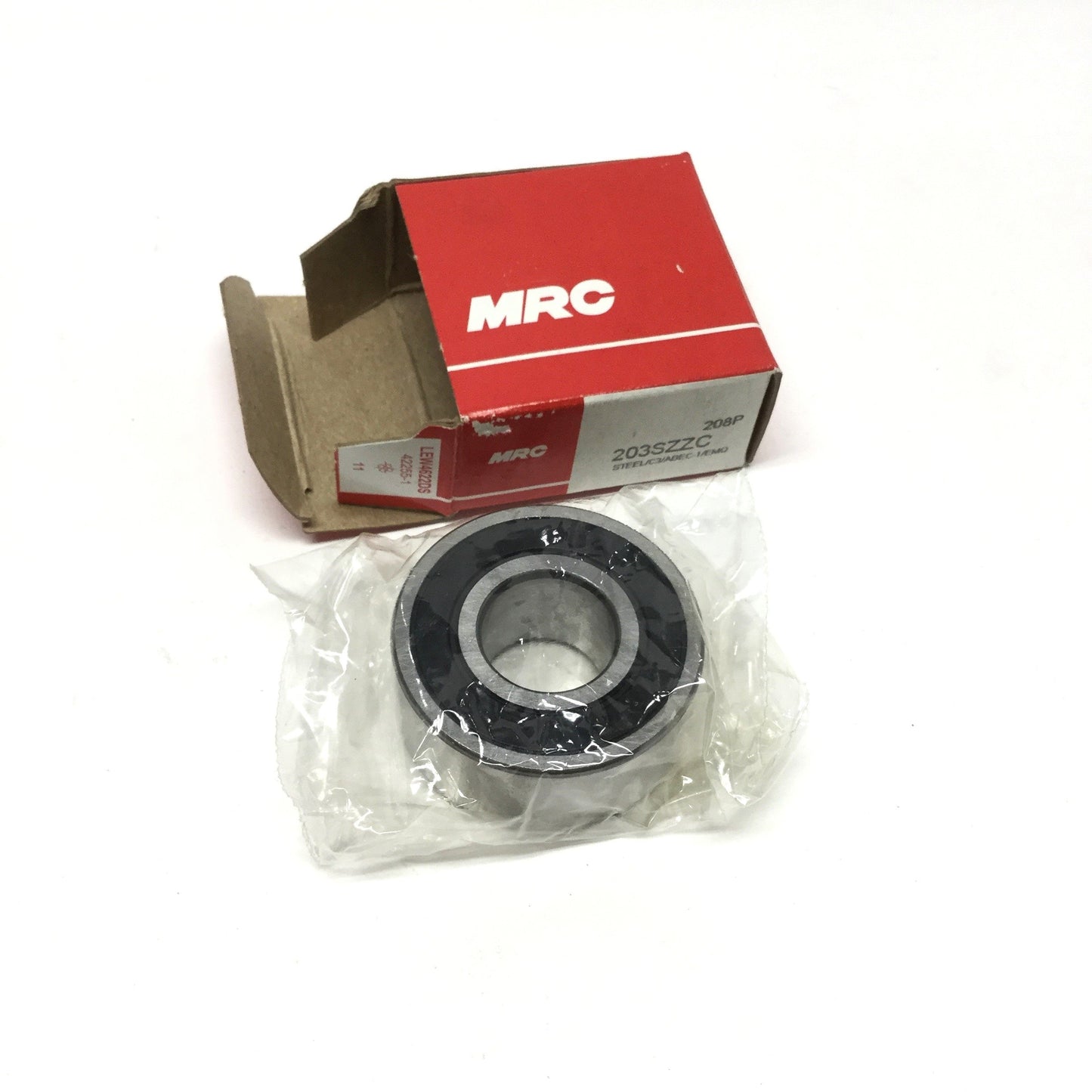 New MRC 203SZZC Sealed Cartridge Ball Bearing Ø17mm Bore, Ø40mm OD, 11/16" W