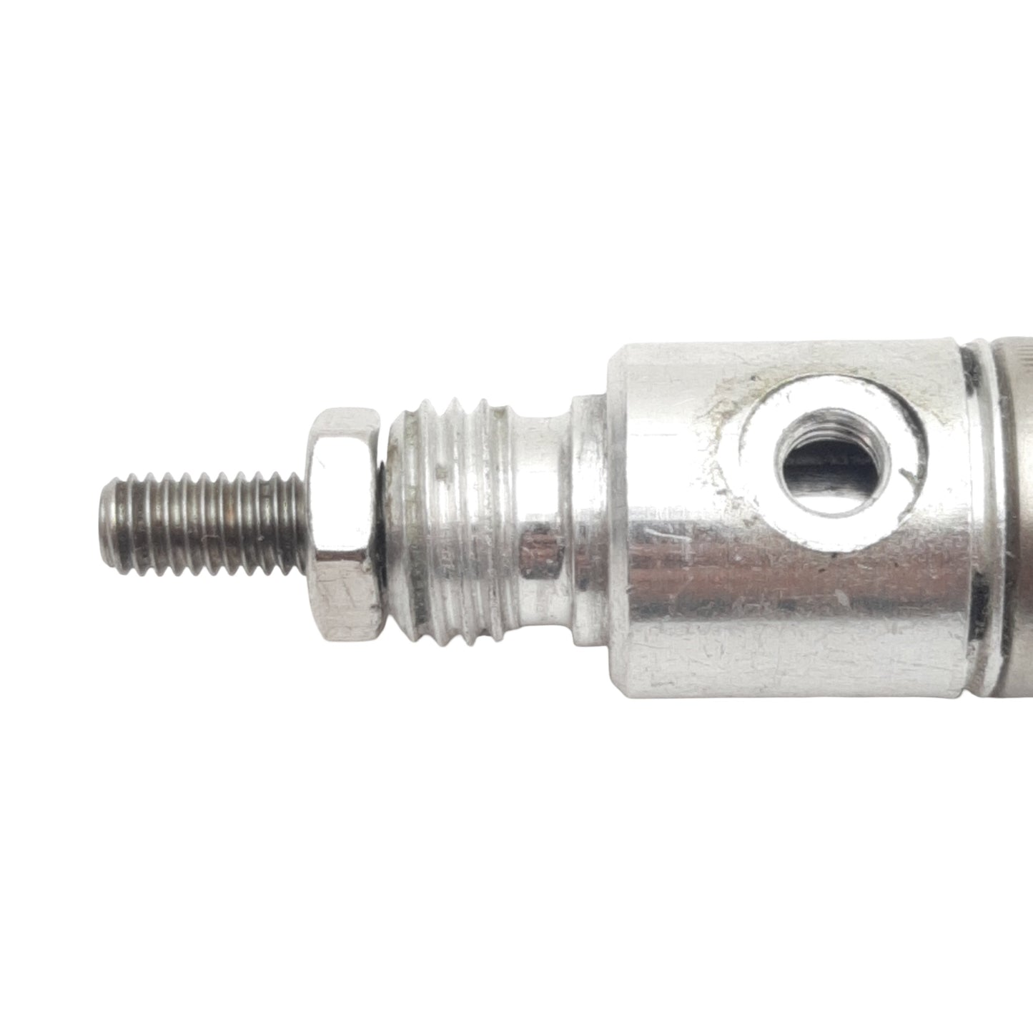 Used Bimba 024-D Pneumatic Cylinder, ø9/16in Bore, 4in Stroke, #10-32 Ports, 250psi