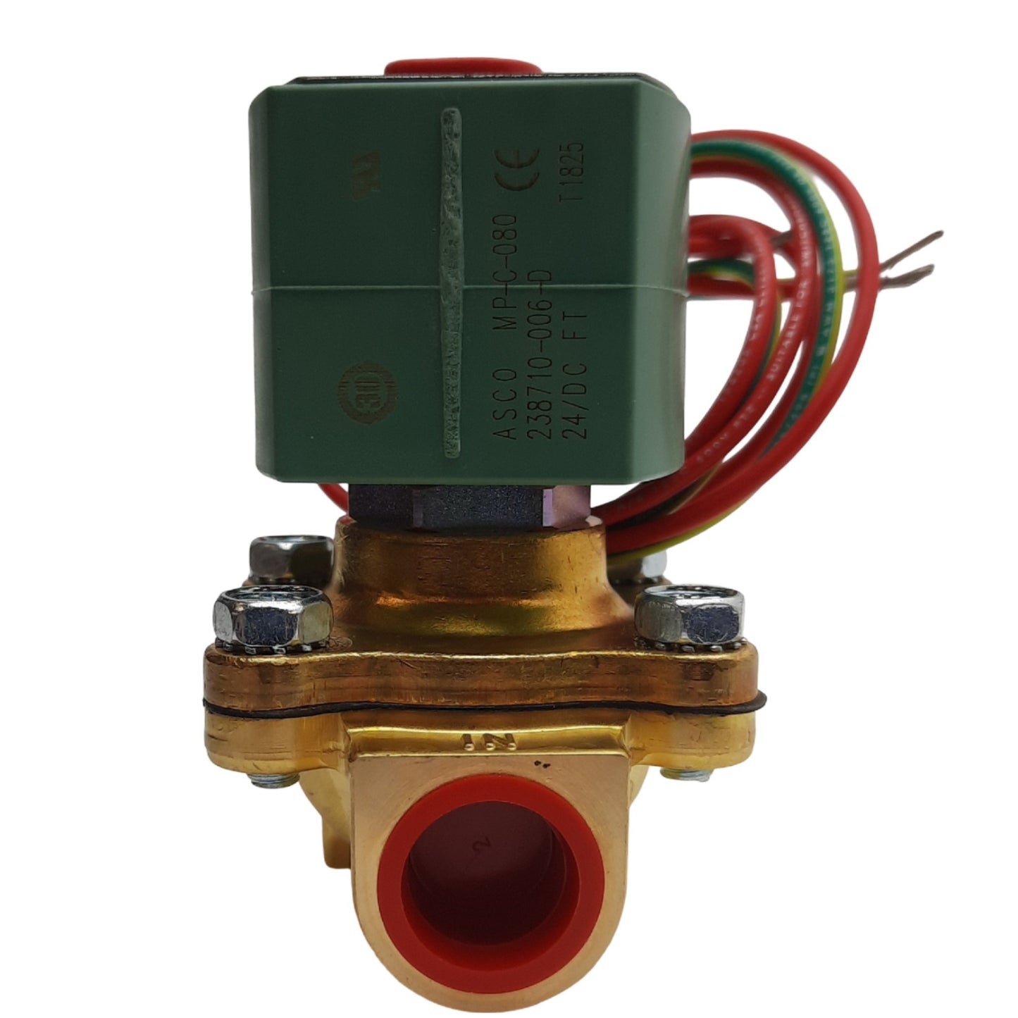 New ASCO 8210G002 Red Hat Solenoid Valve,1/2 in NPT, 2-Way NC,125 PSI, 24 VDC Coil