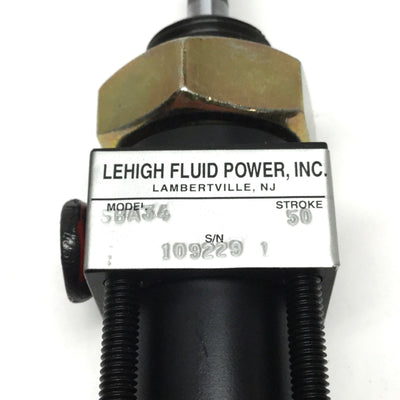 New Lehigh SBA34 Miniature Tie-Rod Pneumatic Cylinder Ø3/4" Bore, 1/2" Stroke