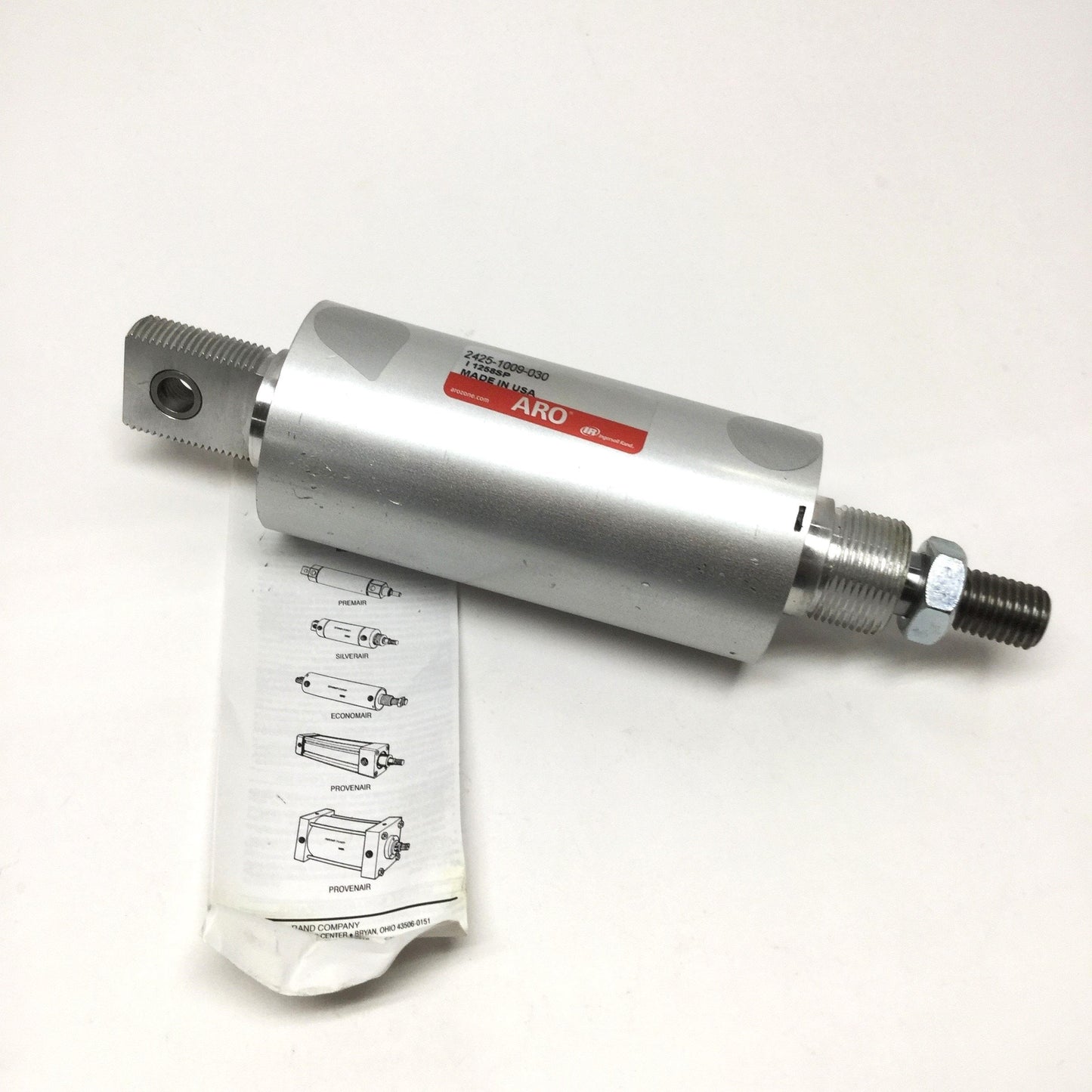 New – Open box ARO IR 2425-1009-030 Economair Pneumatic Cylinder Ø2.5" Bore, 3" Stroke, 200psi