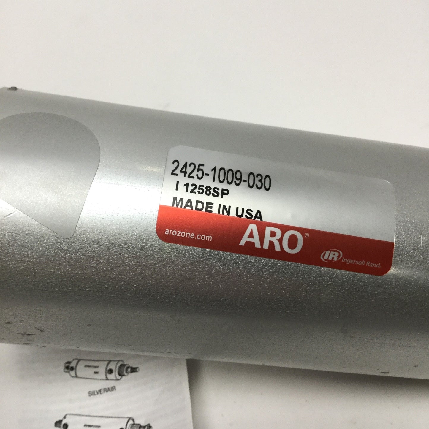 New – Open box ARO IR 2425-1009-030 Economair Pneumatic Cylinder Ø2.5" Bore, 3" Stroke, 200psi