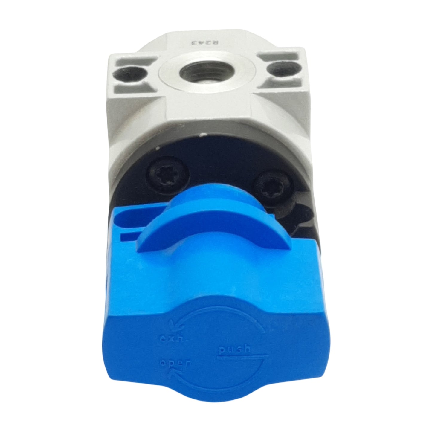 Used Festo HE-D-MINI On/Off Manual Piston Gate Valve, 3/2-Way, 0-16bar, G1/8in Ports