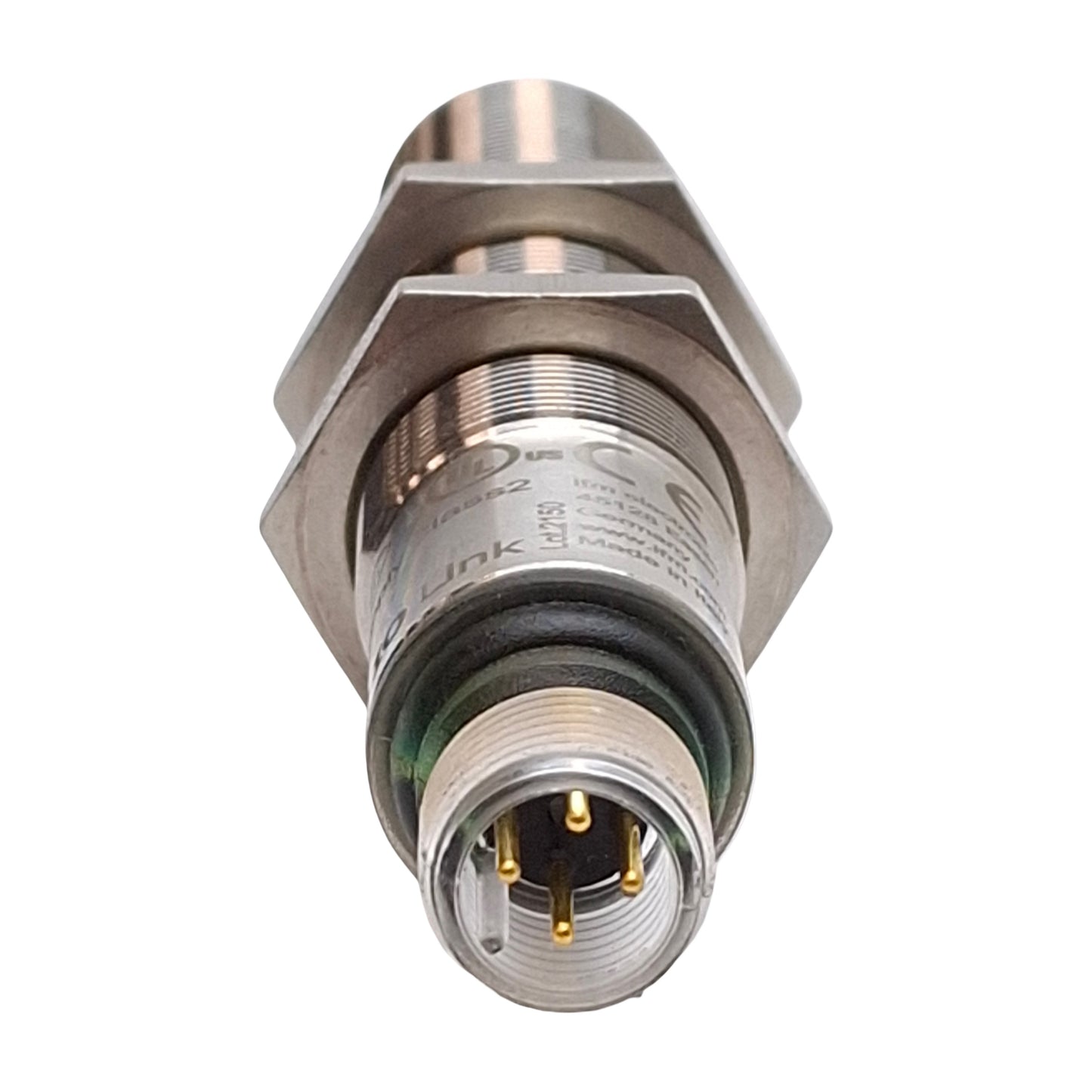 Used IFM UGT509 Ultrasonic Sensor, IO-Link, 150-1600mm Range, M12 4-Pin, 10-30VDC