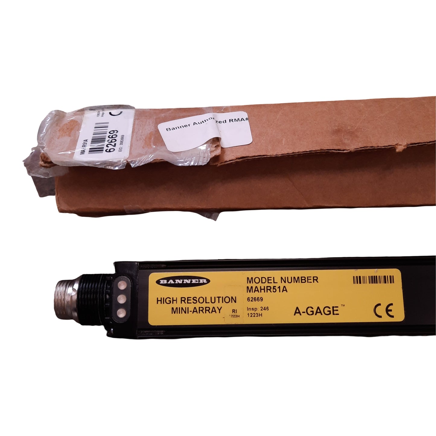 New Banner MAHR51A Measuring Mini-Array Light Curtain, 12VDC, 0.38-1.8m, 51.2in