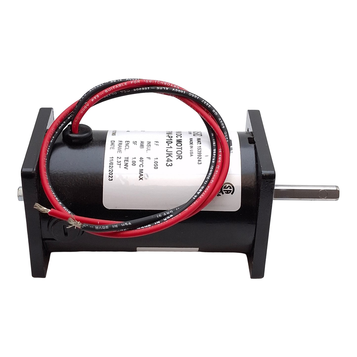 Used Automation Direct MTPM-P10-1JK43 DC Motor, 12/24VDC, 0.05/0.1HP, 1746/4252RPM