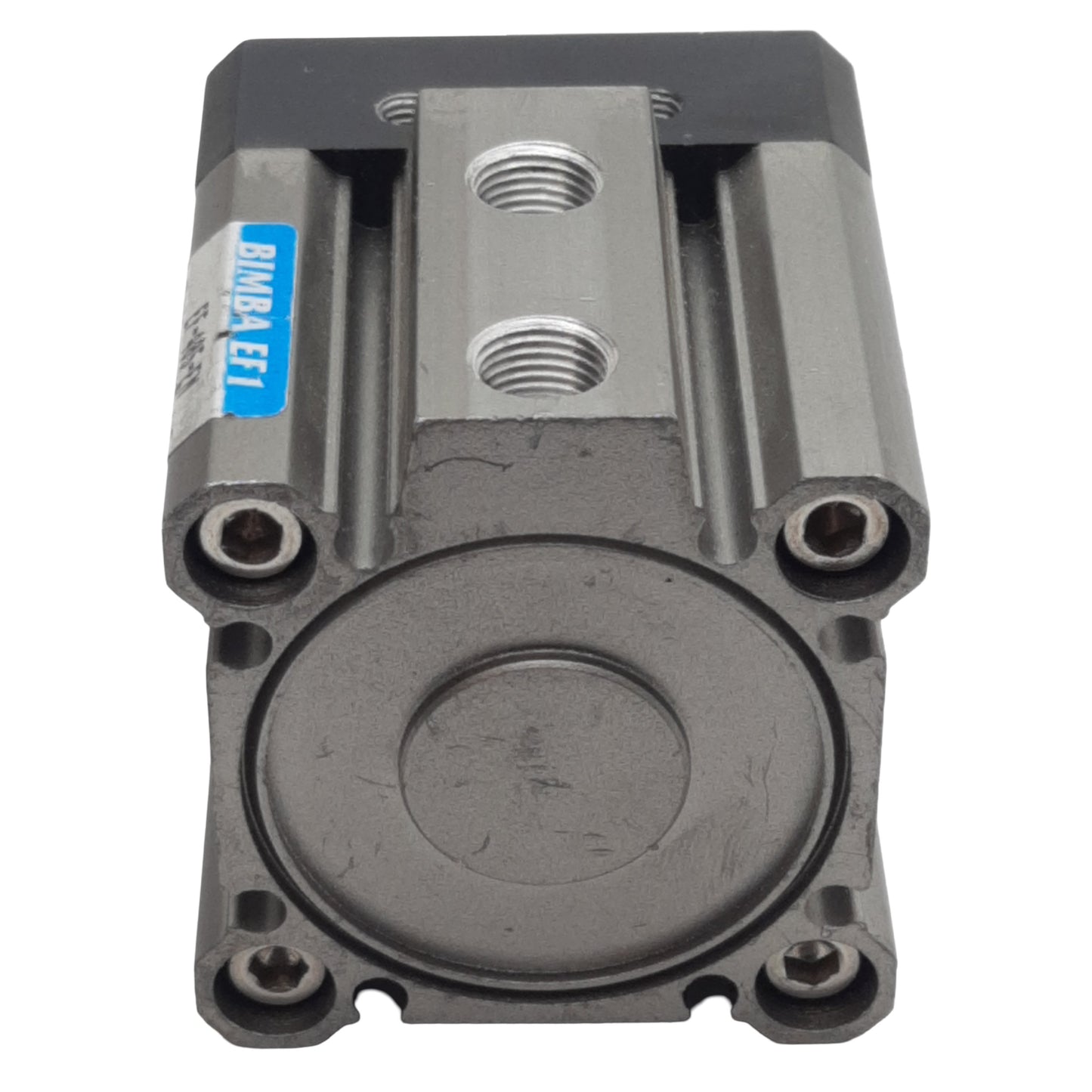 Used Bimba EF-405-EM Compact Cylinder, ø1-1/2in Bore, 0.2in Stroke, 1/8in NPT, 140psi