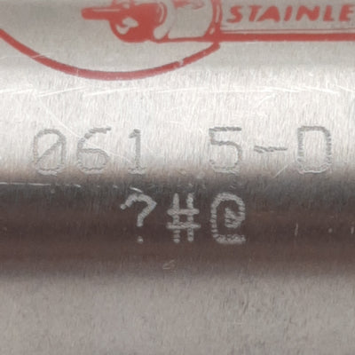 Used Bimba 061.5-D Pneumatic Cylinder, ø7/8in Bore, 1.5in Stroke, 1/8in NPT, 250psi