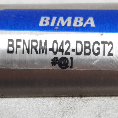 Used Bimba BFNRM-042-DBGT2 Pneumatic Cylinder, ø3/4in Bore, 2in Stroke, 1/8in NPT