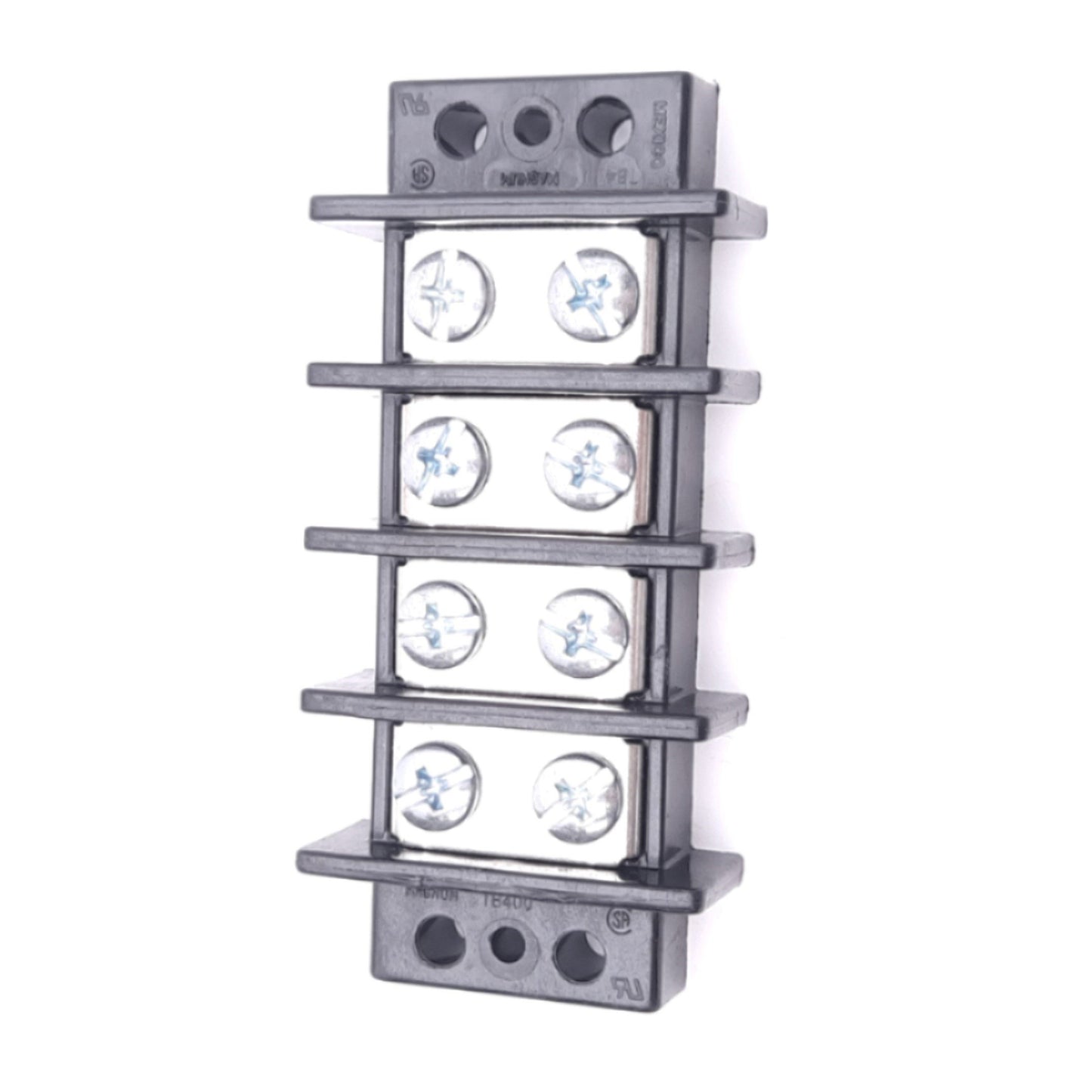 New Eaton TB400-04 Terminal Block Barrier Strip, 4-Position, 2-Row, 600VAC 75A Max