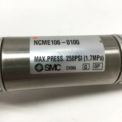 New – Open box SMC NCME106-0100 Double-Acting Pneumatic Cylinder 1-1/16" Bore, 1" Stroke