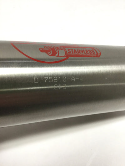 New – Open box Bimba D-75810-A-4 Pneumatic Cylinder 2-1/2" Bore, 4" Stroke, Adjustable Cushions