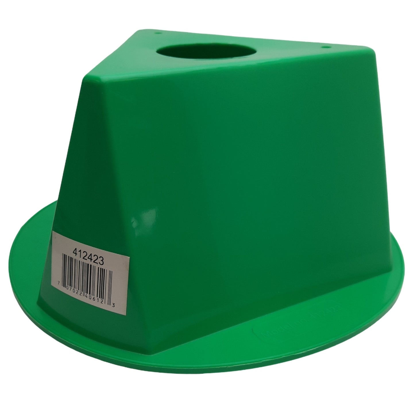 Used Lot of 5 Global Industrial 412423 Inventory Control Cone Green, 5" x 10" x 10"