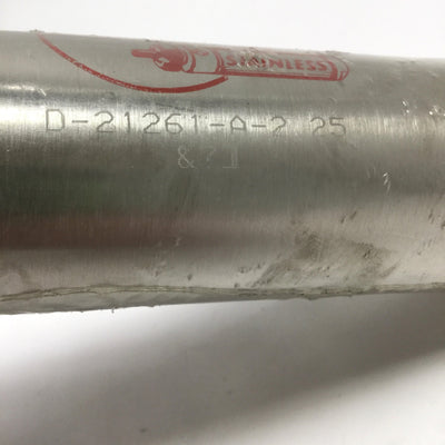 New Bimba D-21261-A-2.25 Pneumatic Cylinder Ø1-3/4" Bore, 2-1/4" Stroke, 1/4" NPT